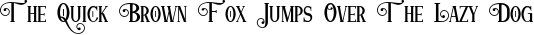 Font preview for Theorisim Font