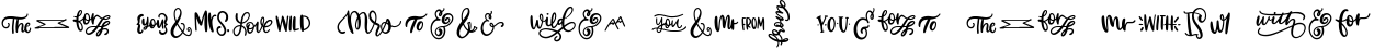 Font preview for Catchwords & Ampersands - A Dingbat Font