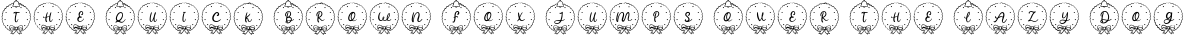 Font preview for Bellchime Christmas Monogram