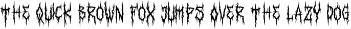 Font preview for Astaroth Textura | Black Metal Font