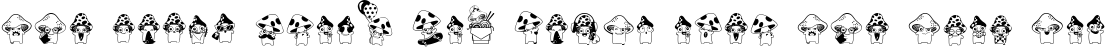 Font preview for Toadstool Tales Emojis Dingbats