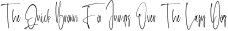 Font preview for Copyright - Monoline Signature Font