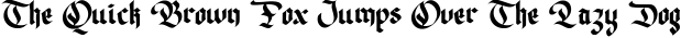 Font preview for Brackvold - Blackletter Font