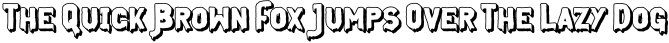 Midnight Union - Extrude preview for Midnight Union - Halloween Font