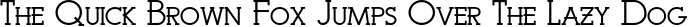 Font preview for ZP Arizona