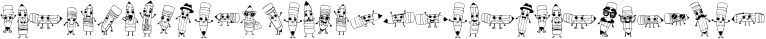 Font preview for Sketched Dingbats