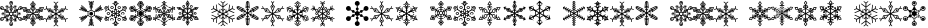 Font preview for Snow Ding