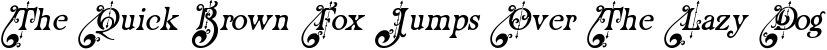 RenaissanceGarden-Italic preview for Renaissance Garden - Layered font