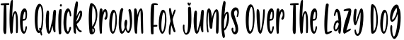 AprilRainsTall-Regular preview for April Rains, one font, two styles, three heights