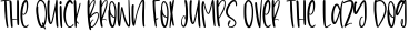Font preview for Nightfall - Cute Monoline Font