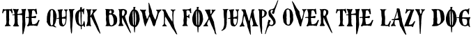 Font preview for Dark Whisper - Serif Horror Font