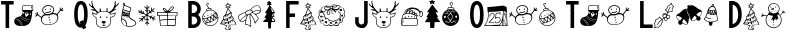 Font preview for Snowman Font