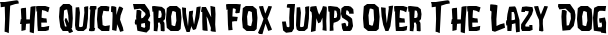 Font preview for Attack Attack Typeface