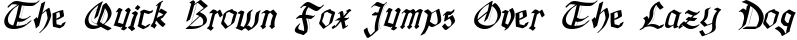 BlackLontheItalic preview for Black Lonthe