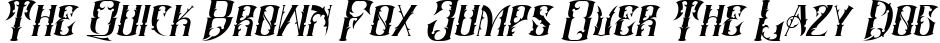 Font preview for Blacksiny