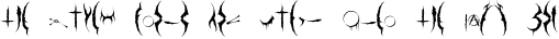 Font preview for Norhen