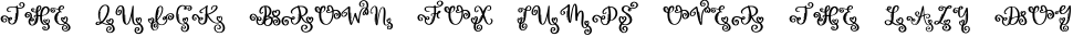 Font preview for Love Monogram