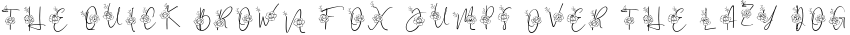 Font preview for Mellysia Monogram