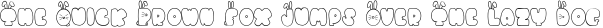 BUNNY-Outline preview for Bunny - Lovely Display Font