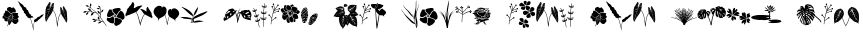 Dingbat Plant preview for Dingbat Plant Font
