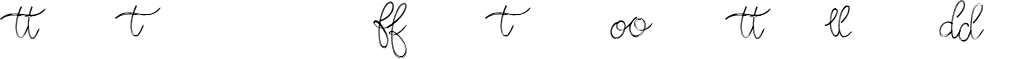 Font preview for Thoughts