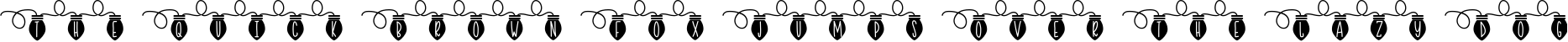 Font preview for YULE - Christmas Lights Font