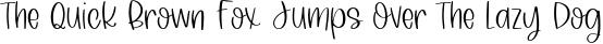 Font preview for String Bikini, A Cute Handwritten Font