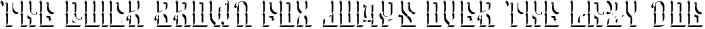 ColumnExtrude-Regular preview for Column Typeface