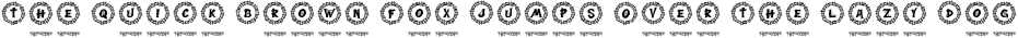 Font preview for Webi Halloween Monogram