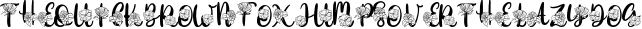 Font preview for Gloria Monogram
