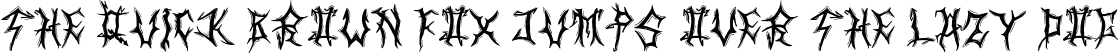 Font preview for Black Dreams
