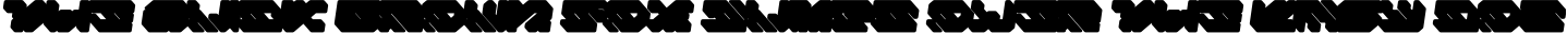 AeroFlux-RoundedExtrudedItalic preview for Aero Flux | Modern Cyber Mecha Font