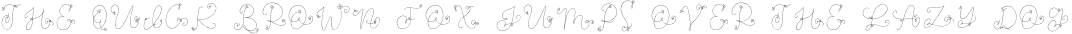 FB-SingleStokeMono preview for Thin Line Monogram - A Monogram Font Created For Foil Quill
