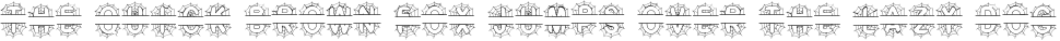 Font preview for Spider Web - Monogram Font for Halloween