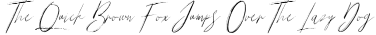 Volantines preview for Volantines Brush SVG Font