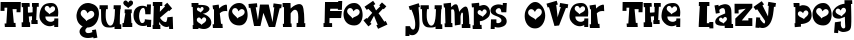 Font preview for ZP Gobs of Gushing