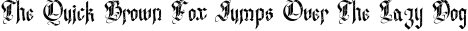 Font preview for Westend Ridge - Blackletter Font