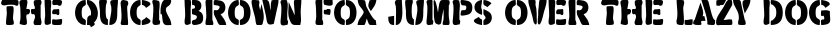 MilitaryStencil preview for Military Stencil Font