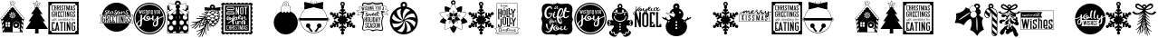 Font preview for DB Christmastide