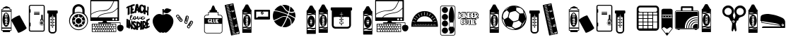 Font preview for A La Carte Dingbats