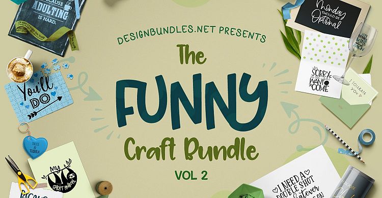Funny Craft Bundle Ii Design Bundles
