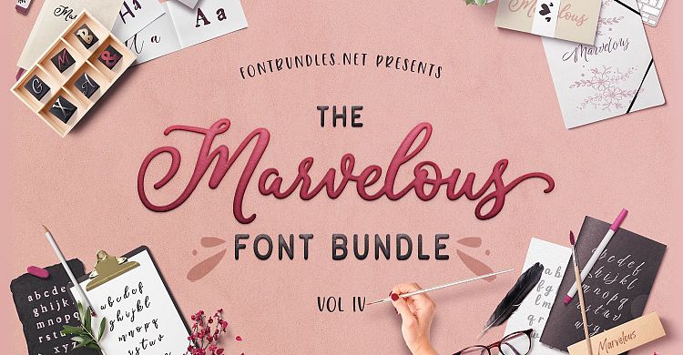 The Marvelous Font Bundle Iv Font Bundles