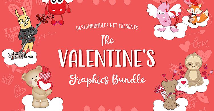 Download The Valentines Graphics Bundle Design Bundles
