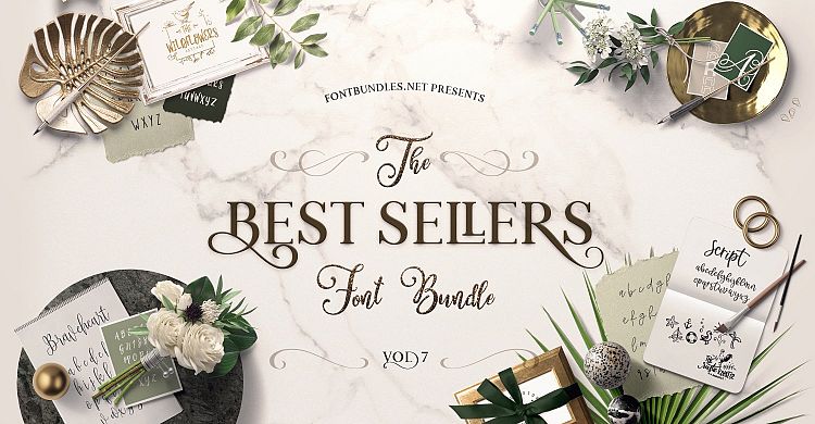 Best Sellers Font Bundle 7 Fontbundles