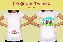 Pregnant T-shirt Mockup Product Image 6
