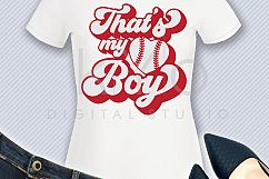 Thats My Boy Baseball Stitches Heart SVG PNG DXF EPS files Product Image 3