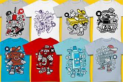 Cartoon Vector #3 Tshirt Design Bundle Product Image 17