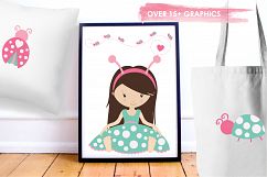 Little Lady Bugs graphics and illustrations Product Image 5