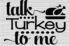 Talk Turkey to Me SVG Product Image 1