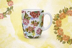 Gortenzia PNG watercolor flower set Product Image 7